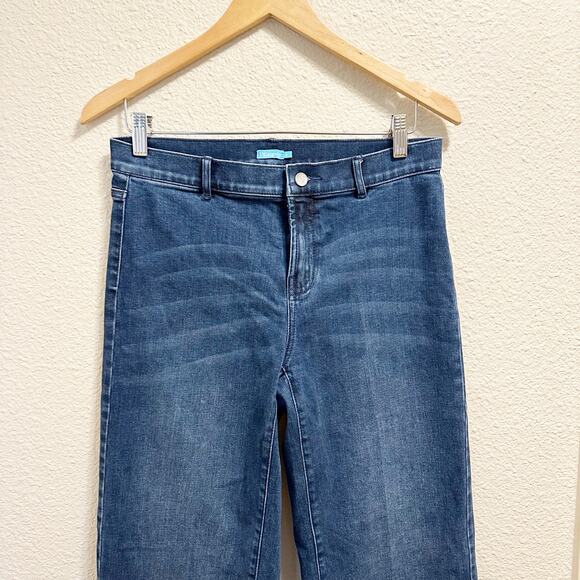 J Mclaughlin Wide Leg Crop Jeans Womens Size 6 High Rise - Picture 2 of 7